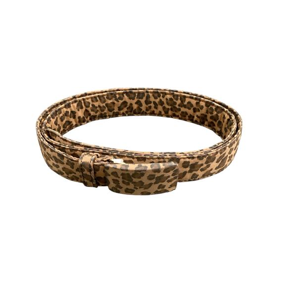 Bottega Veneta Belt Women’s One Size Cheetah Print Brown - Picture 1 of 5